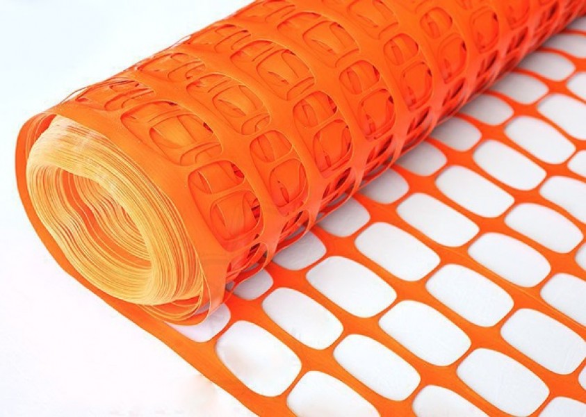 Пластиковая сетка ограждения оранжевая А 90/1/50 (1х50м)  по цене .
