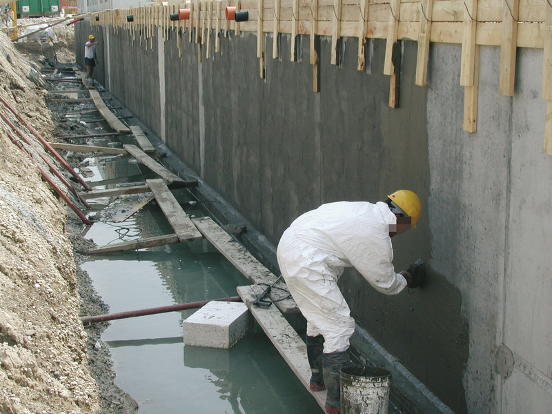 Гидроизоляция швов,стыков и вводов в бетоне
