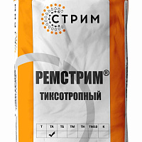 Быстротвердеющая смесь с высокой тиксотропией и адгезией с полимерной фиброй Ремстрим ТА